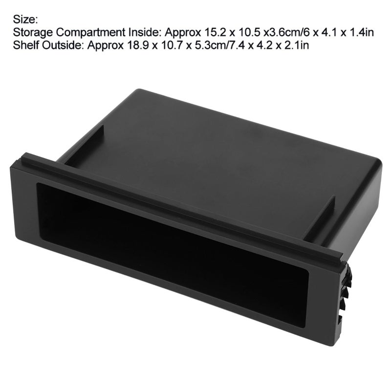 Aramox Car Stereo Storage Box Dashboard Organizer Pocket Universal 1Din Inner Interior Organizer for Select Model Accessories - Image 4